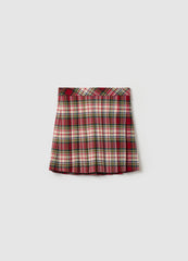 Ovs Pleated Skirt With Tartan Pattern