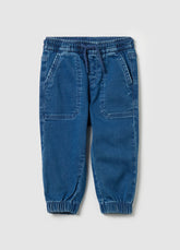 Ovs Denim Joggers With Drawstring