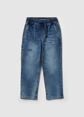 Ovs Denim Joggers With Drawstring