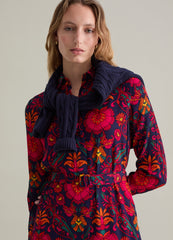 Ovs Long Shirt Dress With Print