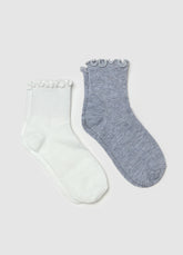 Ovs Two-Pair Pack Short Stretch Socks With Lurex