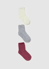 Ovs Three-Pair Pack Short Stretch Ribbed Socks