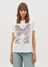 Ovs T-Shirt With Flowers And Butterflies Print
