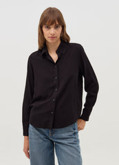 Ovs Solid Colour Viscose Shirt