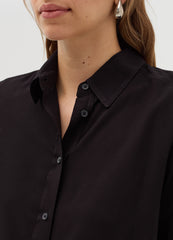 Ovs Solid Colour Viscose Shirt