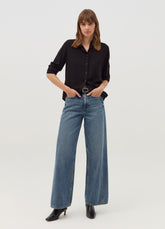 Ovs Solid Colour Viscose Shirt