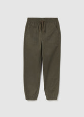 Ovs Twill Joggers With Drawstring