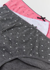 Ovs Five-Pack Organic Cotton Briefs With Bow