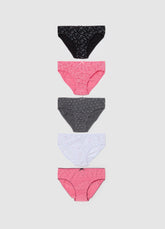 Ovs Five-Pack Organic Cotton Briefs With Bow