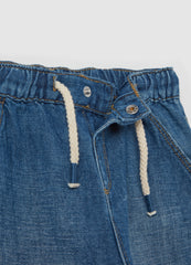 Ovs Cotton And Linen Jeans With Drawstring