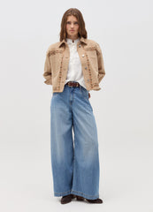 Ovs Shacket With Floral Embroidery