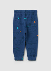 Ovs Fleece Joggers With Drawstring And Print