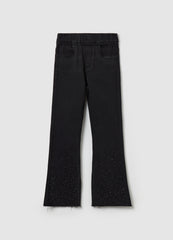 Ovs Flare-Fit Jeggings With Diamantés