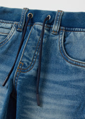 Ovs Denim Joggers With Drawstring