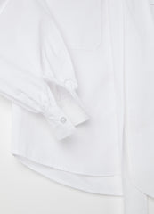 Ovs Cotton Shirt With Bow Scarf