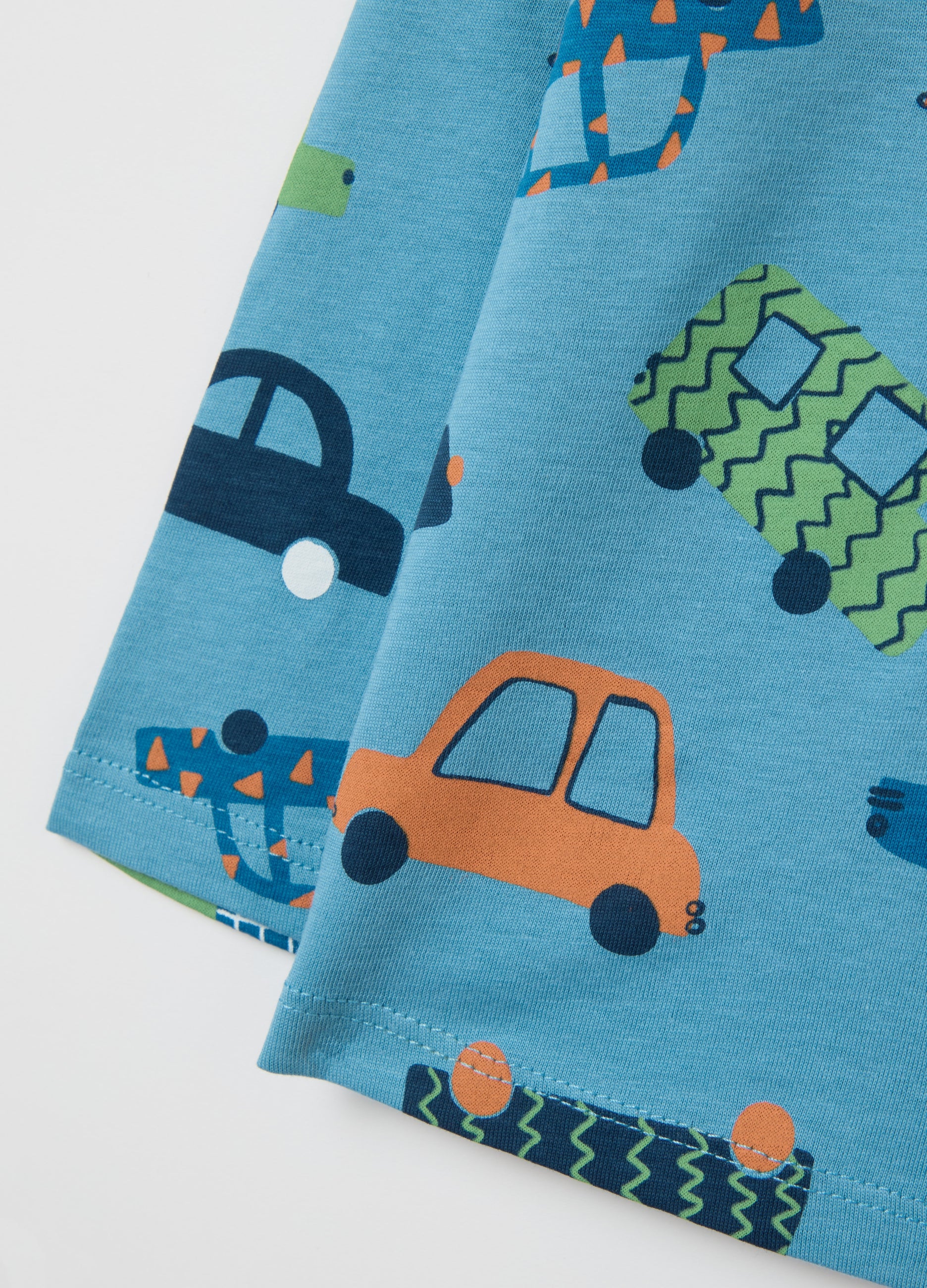 Ovs T-Shirt With Long Sleeves And Small Cars Print Ovs T-Shirt With Long Sleeves And Small Cars Print