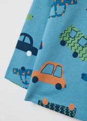 Ovs T-Shirt With Long Sleeves And Small Cars Print