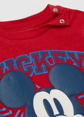 Ovs Organic Cotton T-Shirt With Mickey Mouse Print