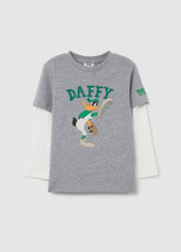 Ovs Long-Sleeved T-Shirt With Daffy Duck Print