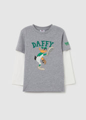 Ovs Long-Sleeved T-Shirt With Daffy Duck Print
