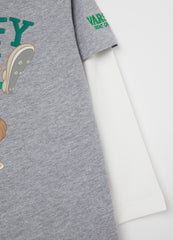Ovs Long-Sleeved T-Shirt With Daffy Duck Print