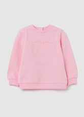 Ovs French Terry Sweatshirt With Tulle Heart
