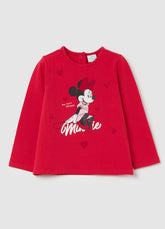 Ovs T-Shirt With Long Sleeves And Minnie Mouse Print
