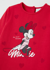 Ovs T-Shirt With Long Sleeves And Minnie Mouse Print
