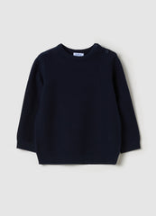 Ovs Solid Colour Cotton Pullover