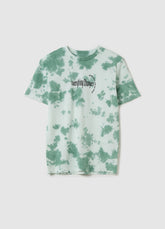 Ovs Tie-Dye T-Shirt With Printed Lettering