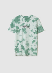 Ovs Tie-Dye T-Shirt With Printed Lettering