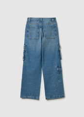 Ovs Cargo Jeans With Heart Print