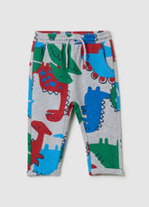 Ovs Joggers With All-Over Dinosaurs Print