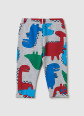 Ovs Joggers With All-Over Dinosaurs Print
