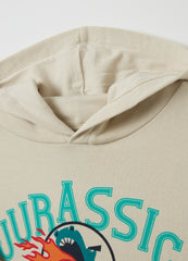 Ovs Sweatshirt With Hood And ''Jurassic Academy'' Print