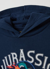 Ovs Sweatshirt With Hood And ''Jurassic Academy'' Print