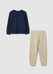 Ovs Fleece Jogging Set With ''Jurassic Academy'' Print