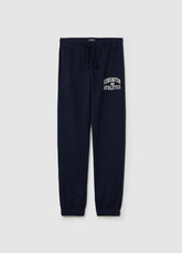 Ovs Fleece Joggers With Drawstring And Print