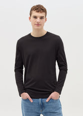 Ovs T-Shirt With Round Neck And Long Sleeves In Cotton