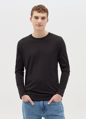 Ovs T-Shirt With Round Neck And Long Sleeves In Cotton
