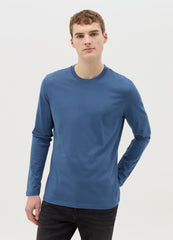Ovs T-Shirt With Round Neck And Long Sleeves In Cotton