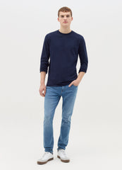 Ovs Long-Sleeved T-Shirt In Stretch Cotton