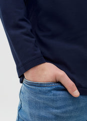 Ovs Long-Sleeved T-Shirt In Stretch Cotton