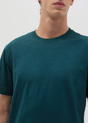 Ovs T-Shirt In Slub Cotton With Round Neck