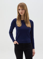 Ovs Top With Round Neck And Long Sleeves