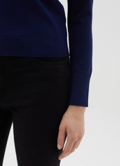 Ovs Top With Round Neck And Long Sleeves