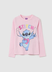 Ovs Long-Sleeved T-Shirt With Stitch Print