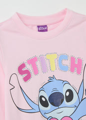 Ovs Long-Sleeved T-Shirt With Stitch Print