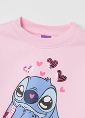 Ovs Sweatshirt With Sequins And Stitch Print