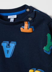 Ovs French Terry Sweatshirt With Lettering Print
